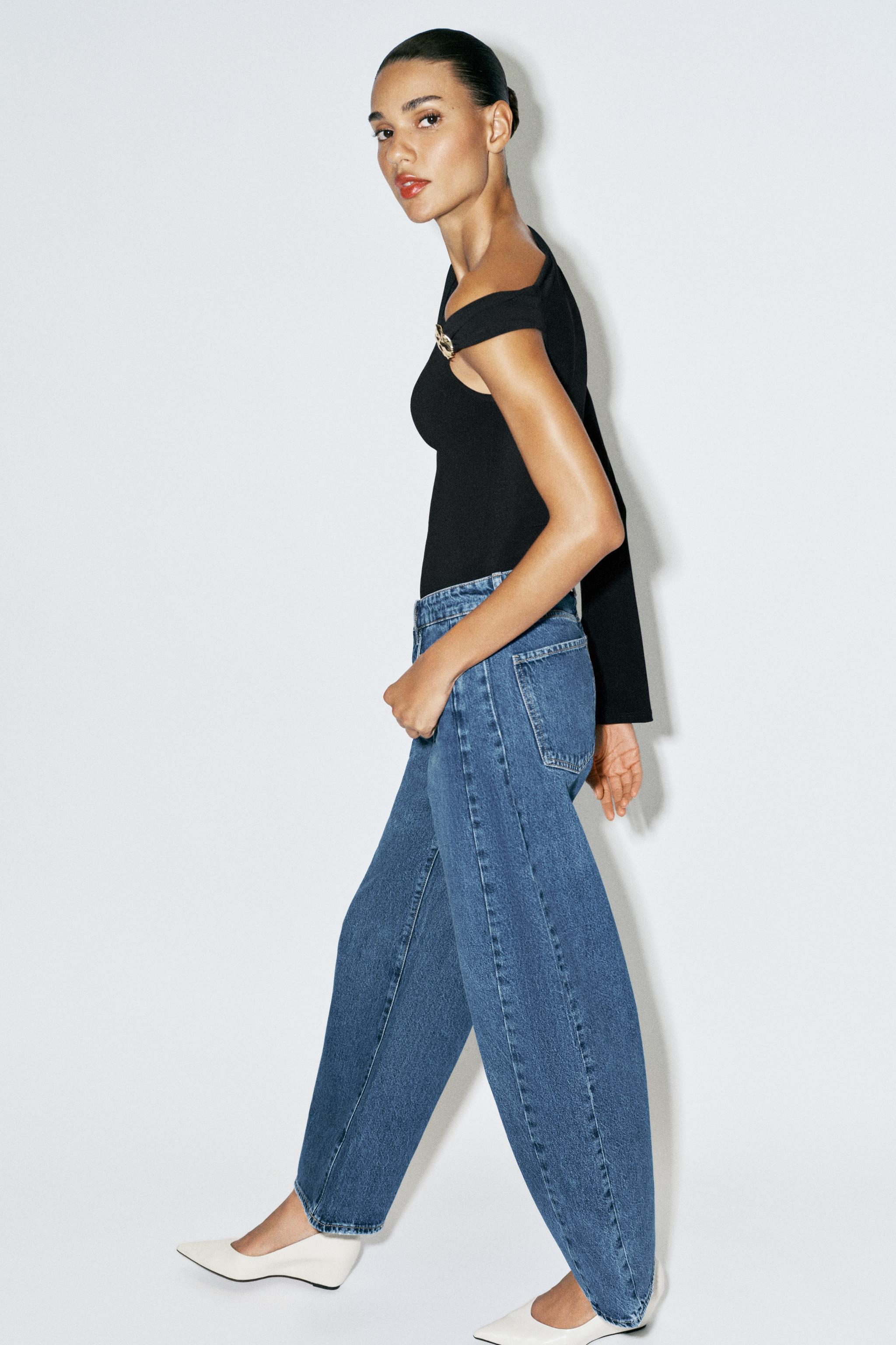 アシンメトリービジューボディスーツ - ブラック | ZARA Japan / 日本