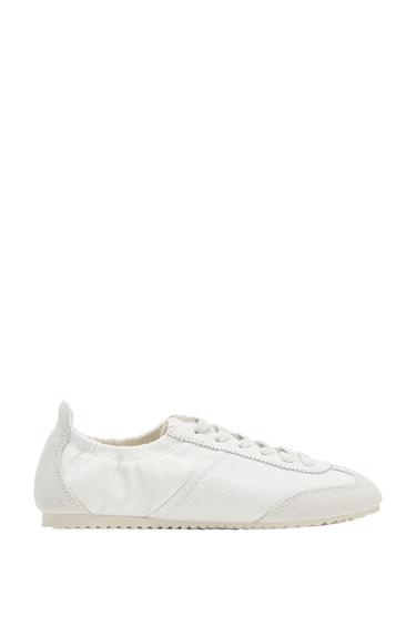 TRAINERS WITH ELASTICATED HEEL - White by Zara