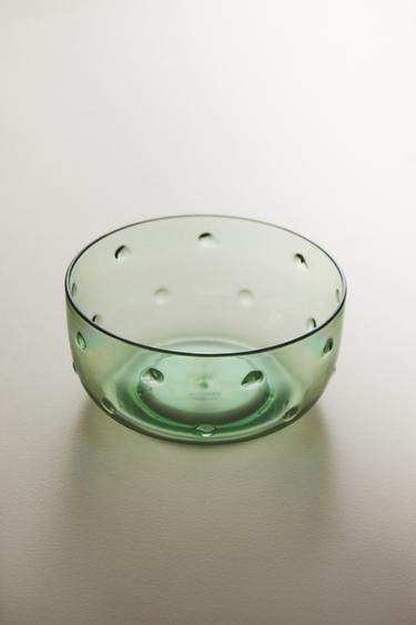 Zara ACRYLIC BOWL WITH POLKA DOTS - 綠色