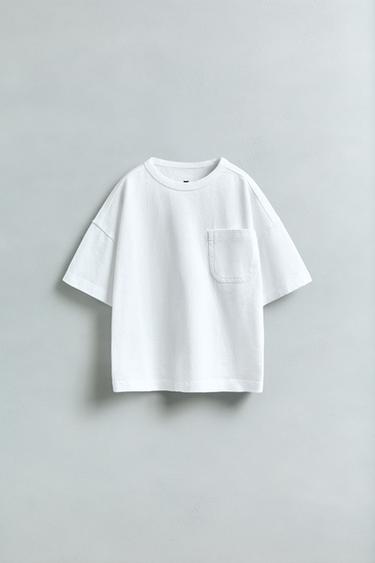 ZARA TIMELESS - T-SHIRT RUSTIQUE POCHE - Blanc de Zara - Image 3