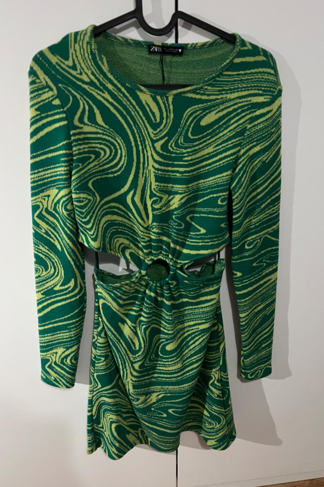CUT-OUT JACQUARD DRESS