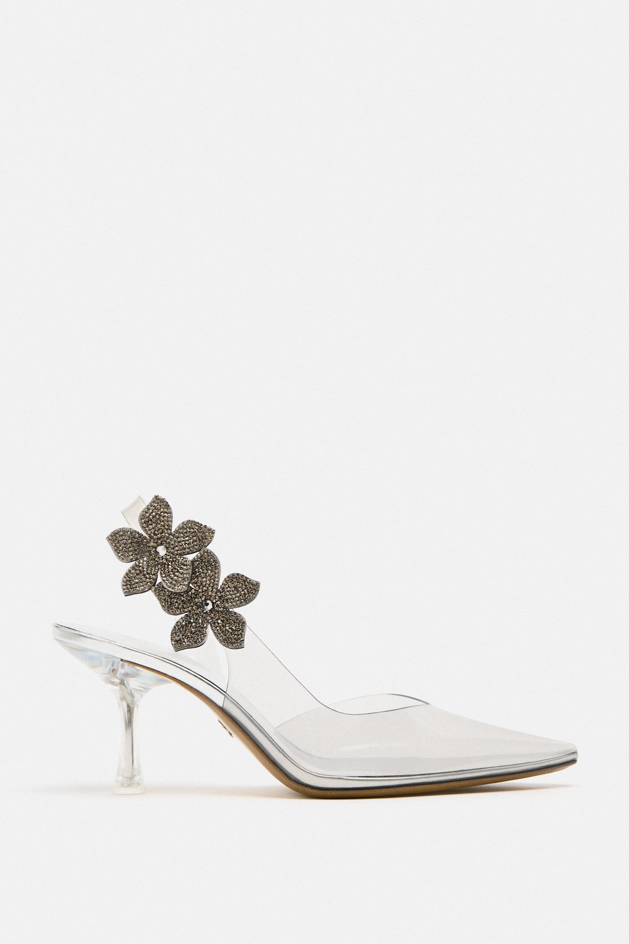 Zara discount floral shoes