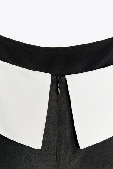 ROBE MINIMAL SATINÉE ZW COLLECTION - Noir de Zara - Image 7