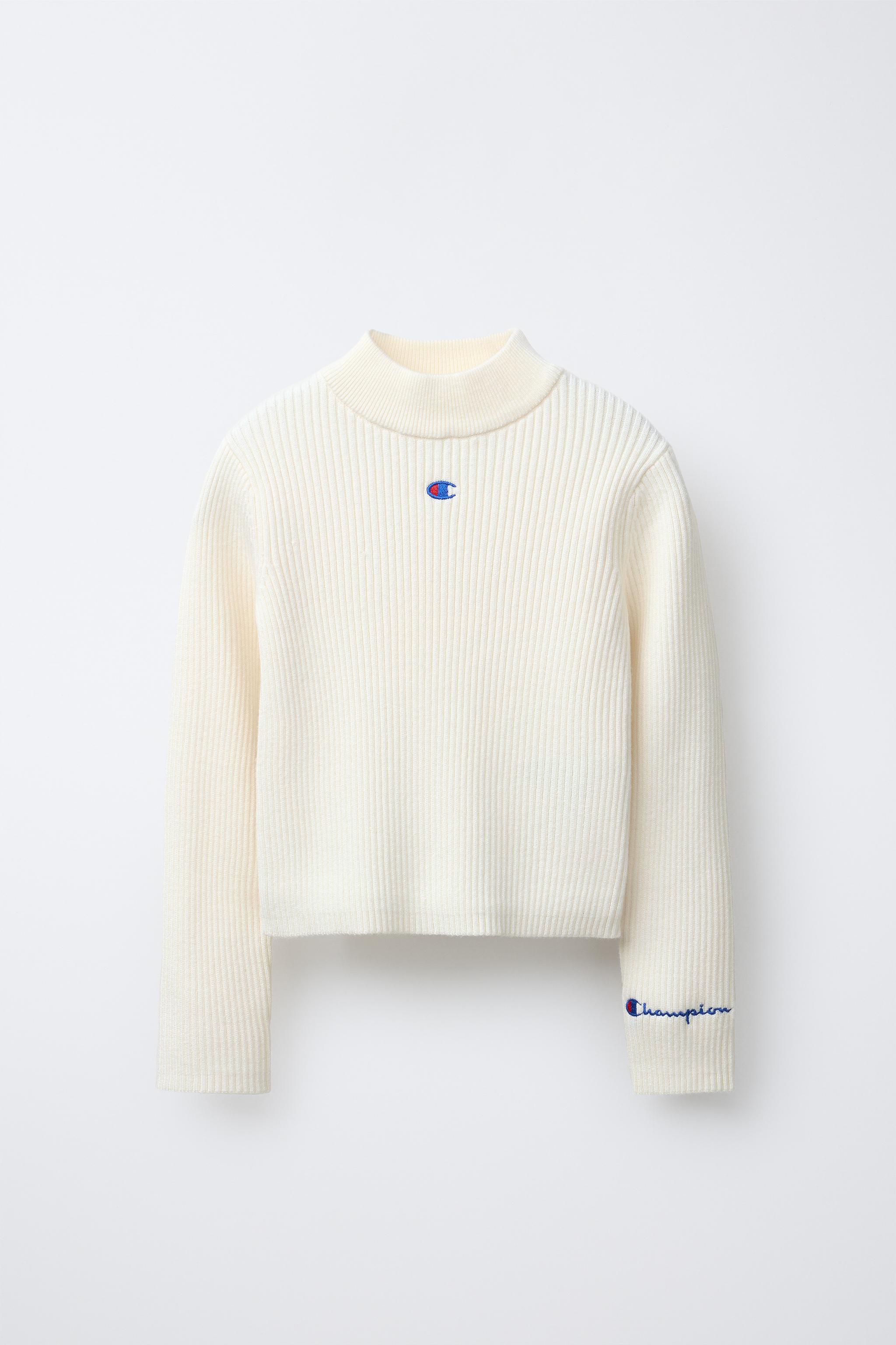 PULL CANNELÉ COL CHEMINÉE CHAMPION ® X ZARA