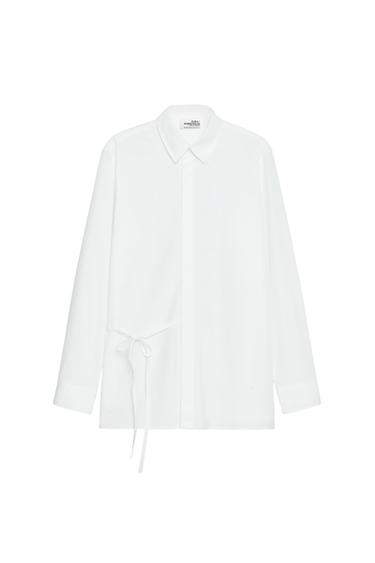 SOSHIOTSUKI X ZARA 포플린 리본 셔츠 - Zara 화이트