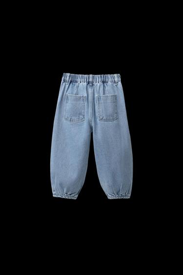 Zara BALLOON JEANS - Mid-blue