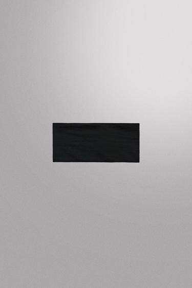 CINTA ELÁSTICA DEPORTIVA MEZCLA LANA - Negro de Zara