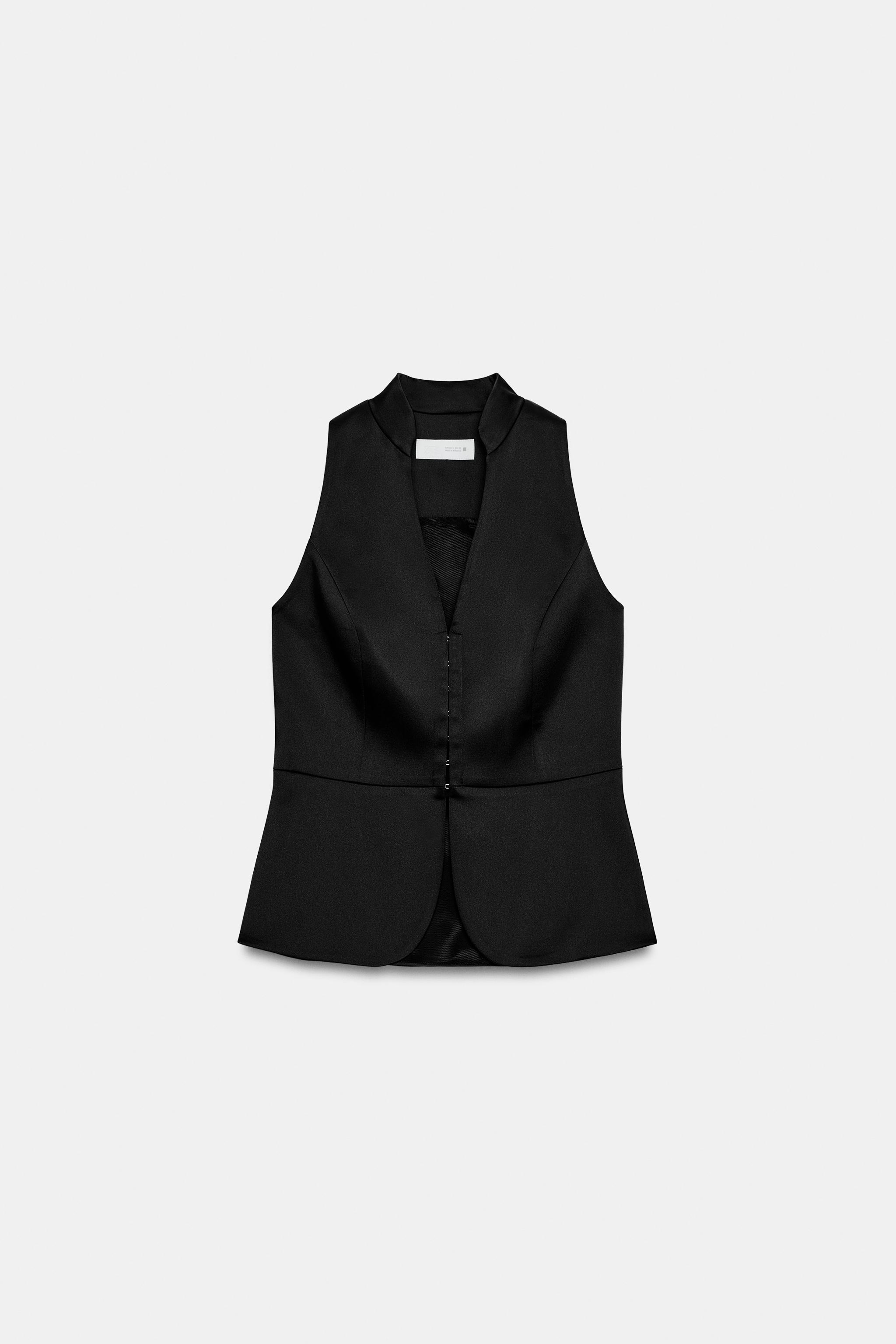 Женские жилеты Zara SATIN VEST — фото 4