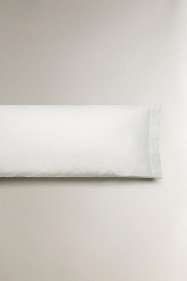 SATEEN JACQUARD PILLOWCASE (300 THREAD COUNT) - Oyster-white by Zara - Image 3