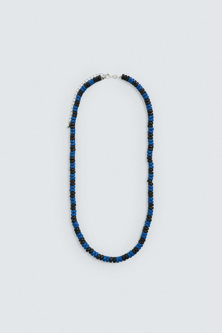 ZARA BEADED STONE NECKLACE