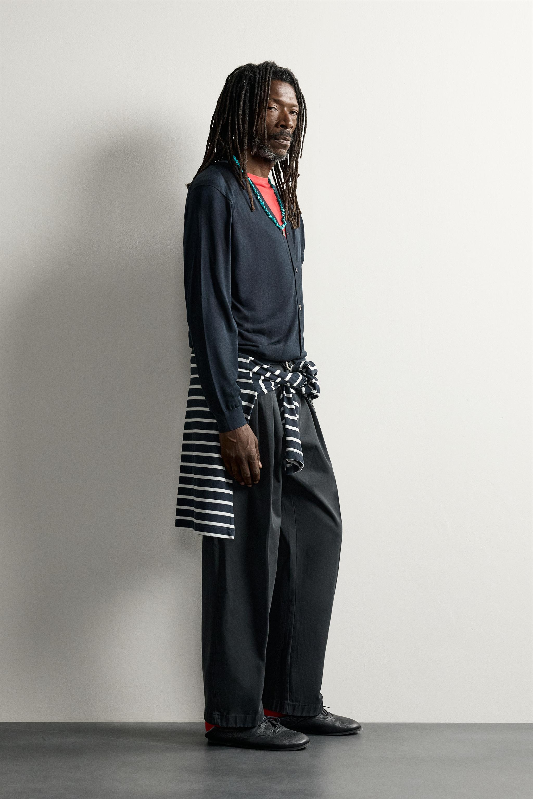 Мужские кардиганы Zara 100% SILK LIGHTWEIGHT CARDIGAN AARON LEVINE X — фото 4