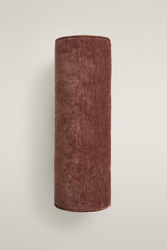 Sitzkissen aus Chenille mit Biese - Rosa von Zara - Bild 0