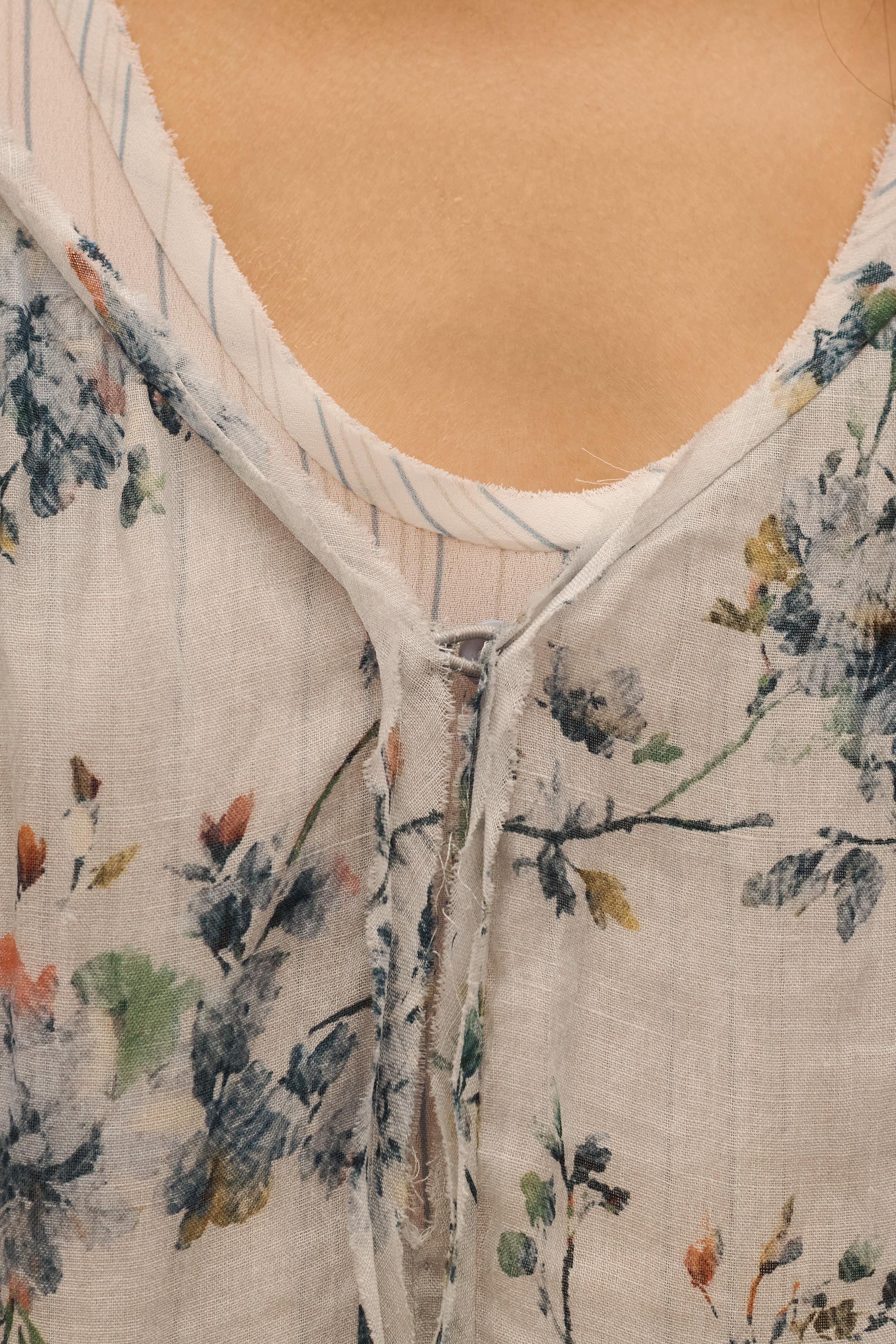 LIMITED EDITION RAMIE PRINTED DRESS
