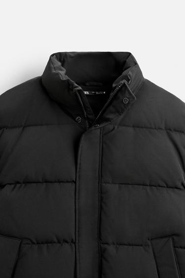 BOXY FIT PADDED JACKET - Black by Zara - Image 8