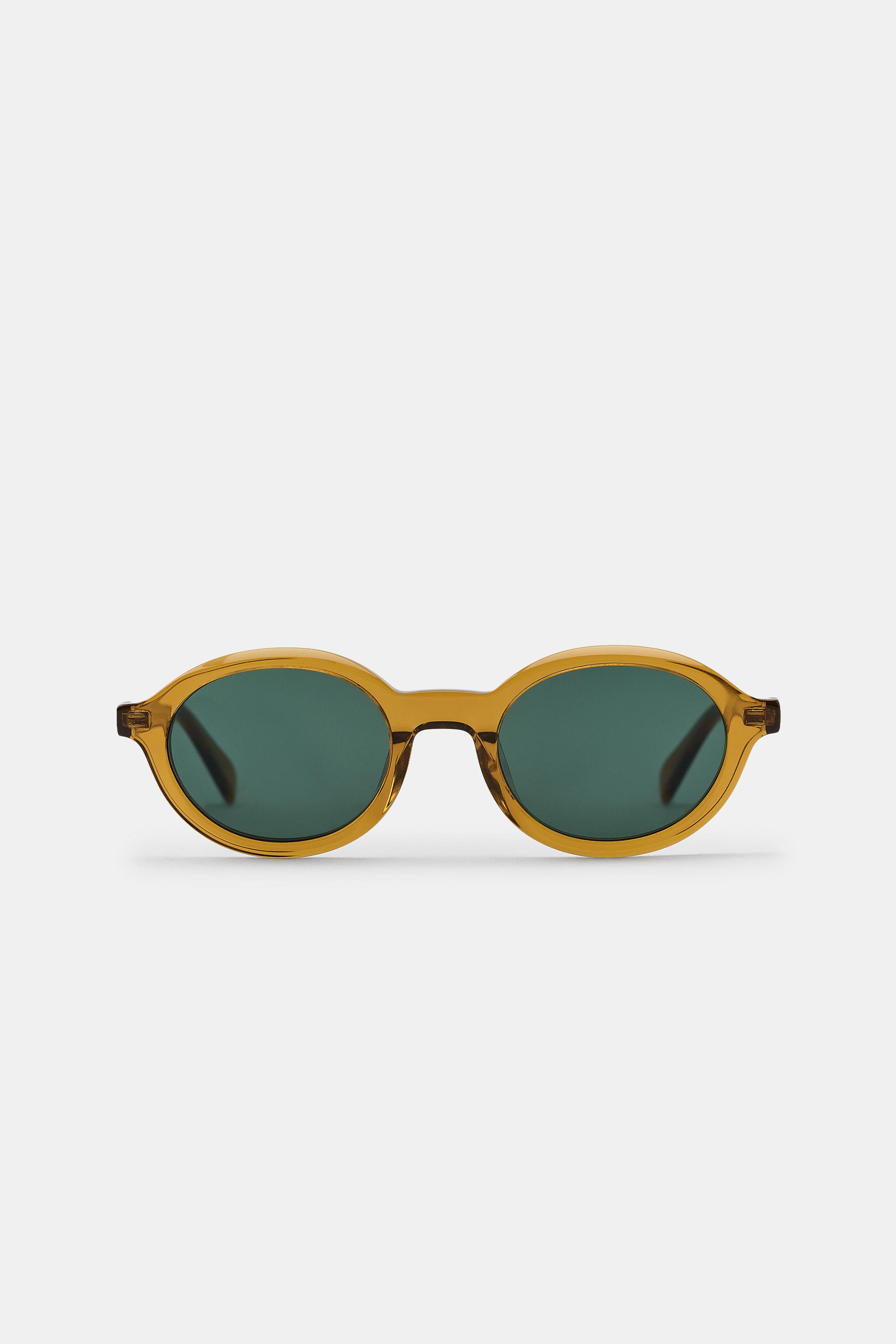 PREPPY OVAL SUNGLASSES — Yellow