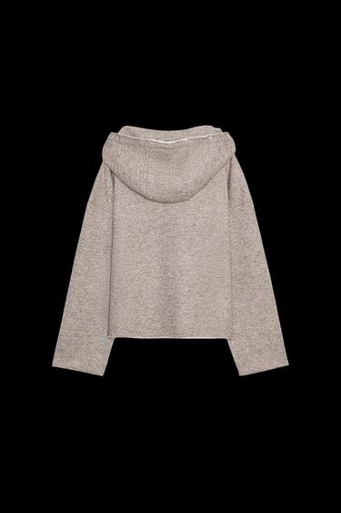 RUSTIC HOODIE - Brown / Taupe by Zara
