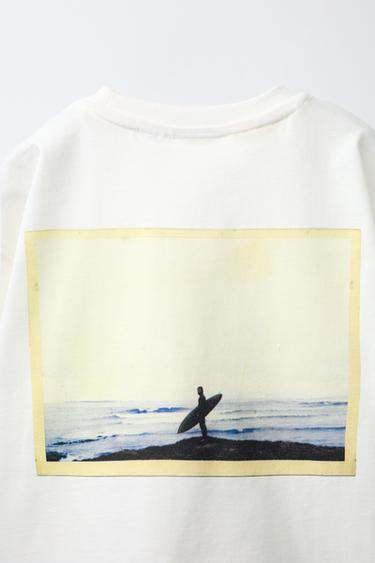 T-SHIRT LOGO PHOTO PUKAS SURF - Blanc de Zara - Image 3