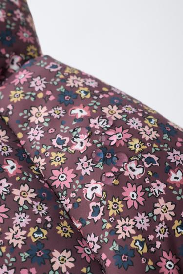 VESTE MATELASSÉE IMPRIMÉ FLEURS - Multicolore de Zara - Image 8