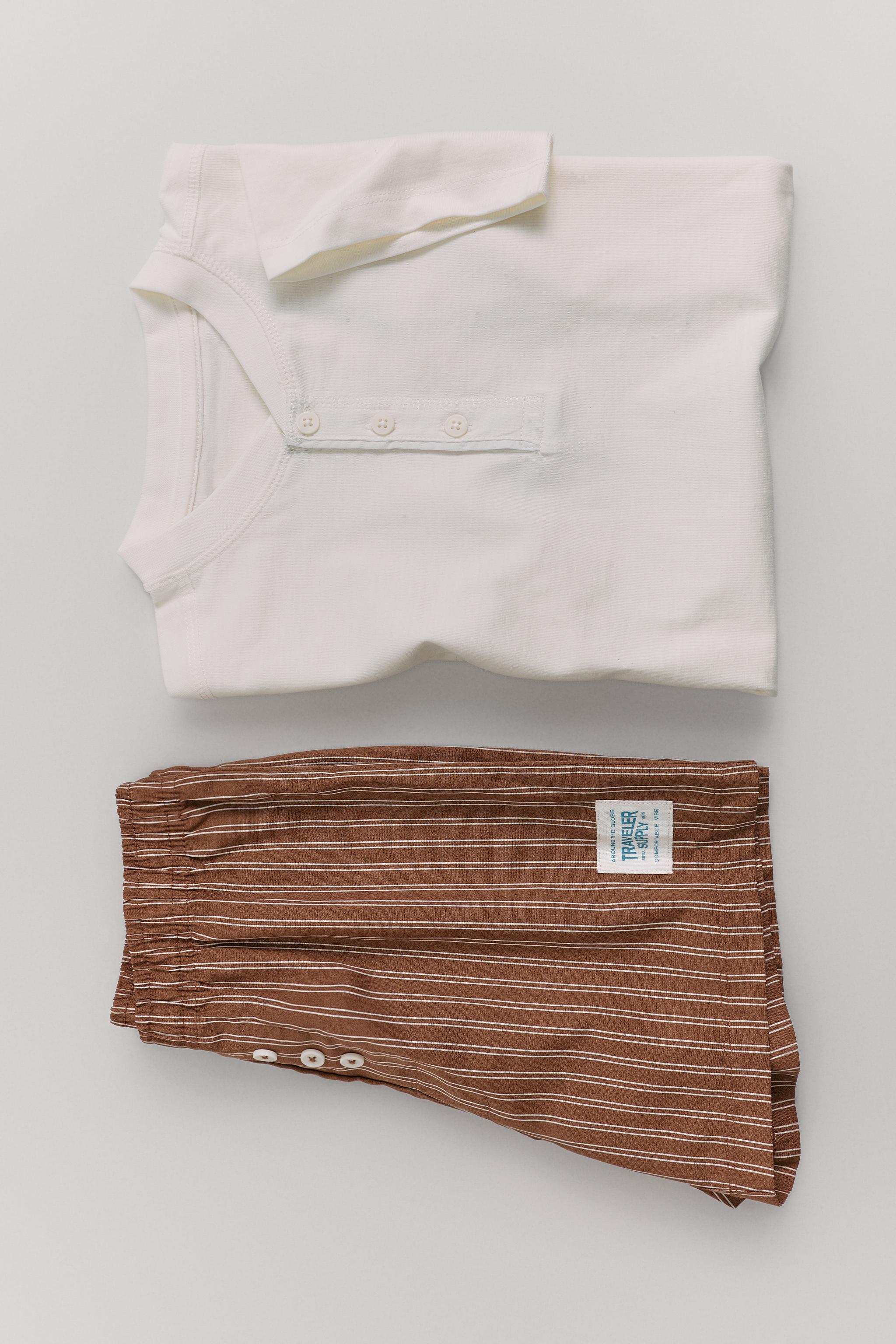 6-14 YEARS/ COMBINED PYJAMAS — Brown