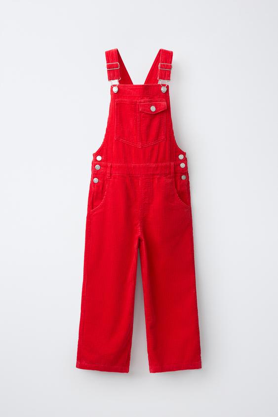 LANGER CORD-LATZHOSE - Rot von Zara - Bild 0