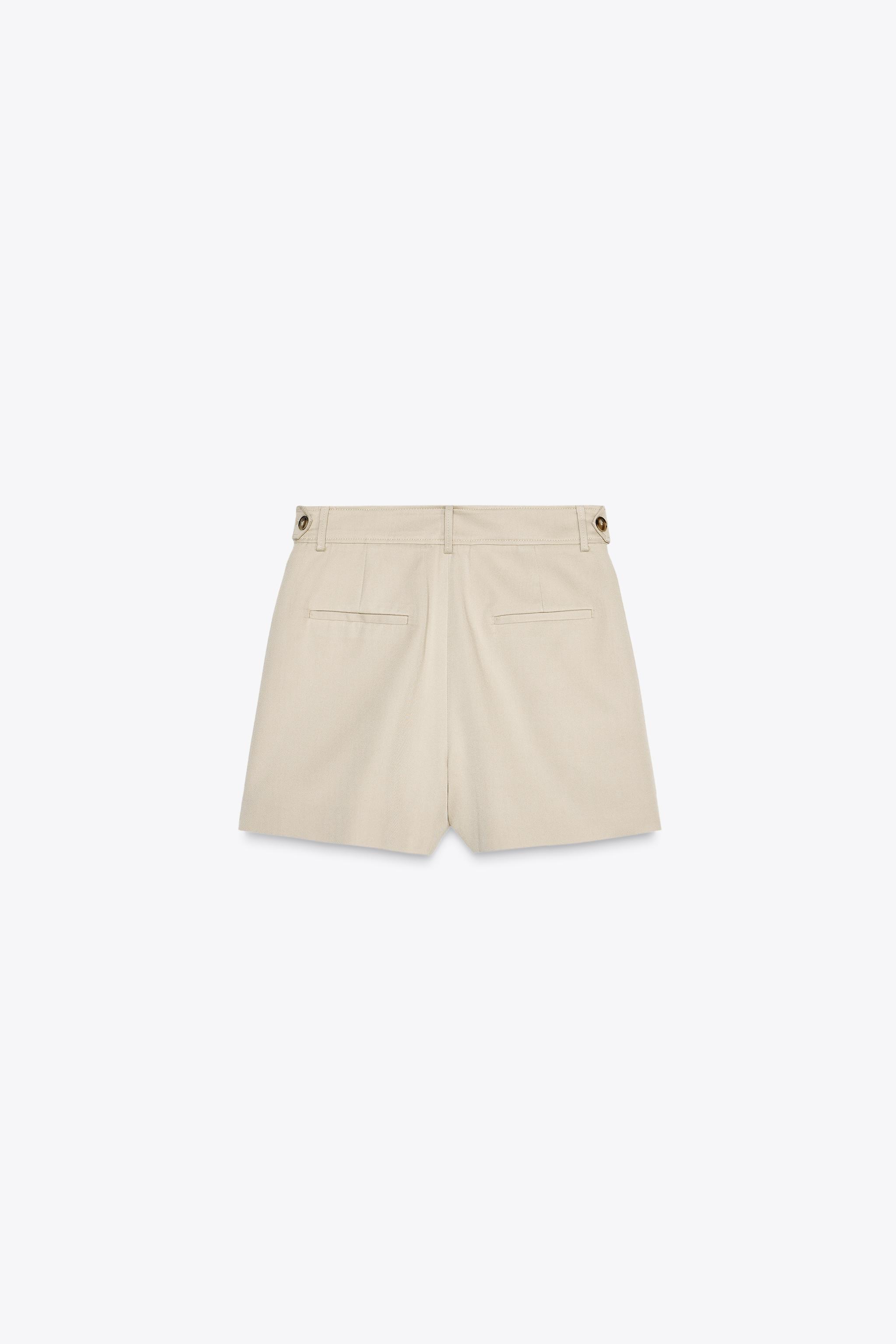 【ZARA】ピンタック入りバミューダパンツ ZW COLLECTION ZARA】ピンタック入りバミューダパンツ ZW COLLECTION (ZARA