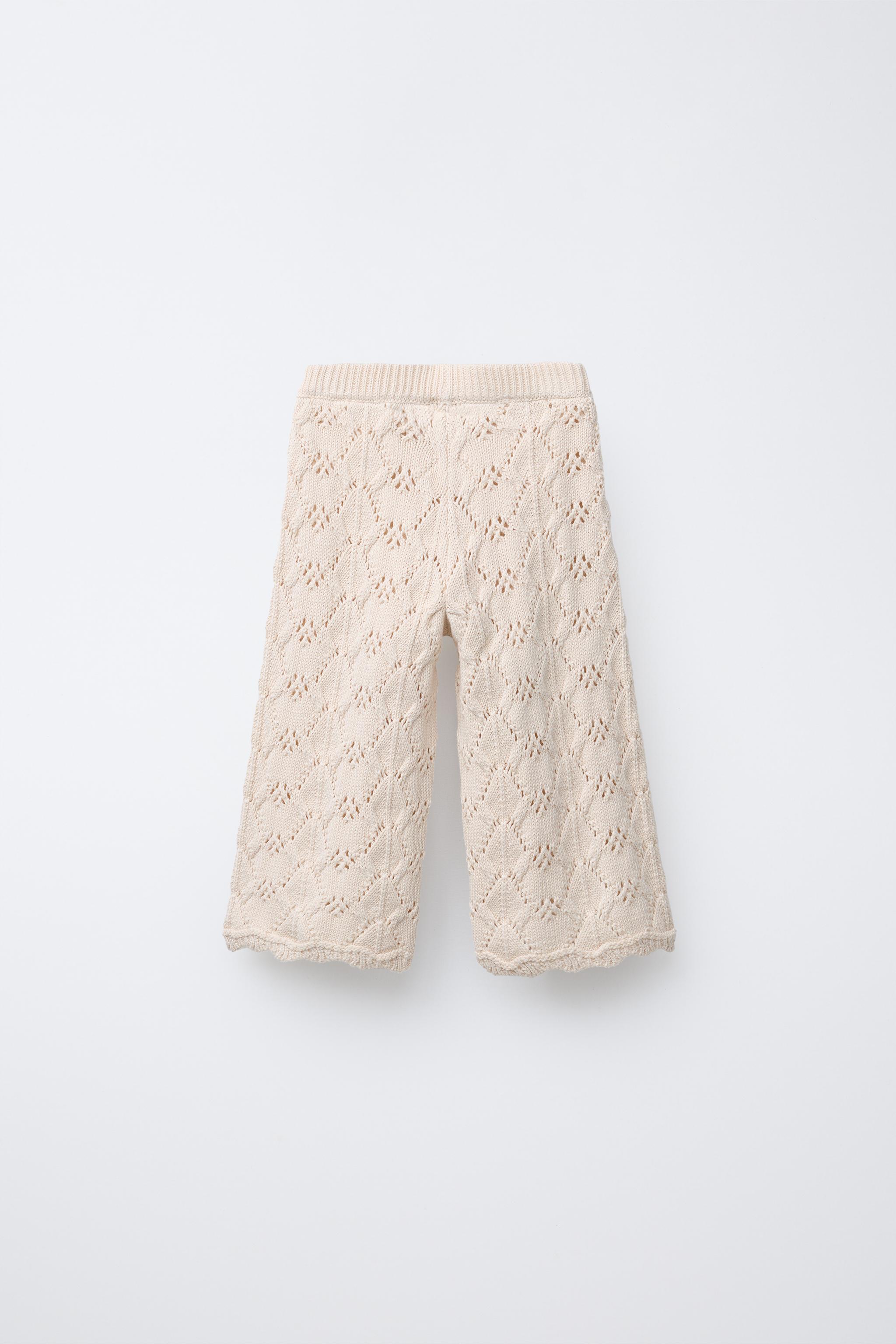 新品未使用品　PINORE キュロットパンツ ZW COLLECTION 刺繍入りキュロットパンツ - エクリュ | ZARA