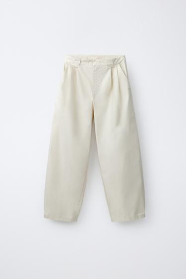 PENN © PLEATED TROUSERS - Stone by Zara