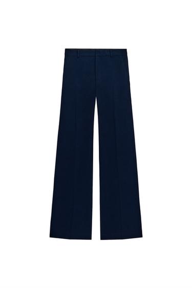 HOSE MIT HOHEM BUND ZW COLLECTION - Marineblau von Zara