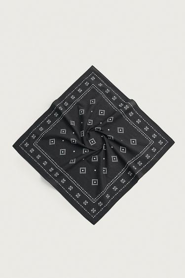 FITA ESTAMPADO XEOMÉTRICO - Mariño escuro de Zara - Imaxe 0