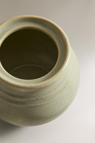 STONEWARE SUGAR BOWL - GREENISH by Zara - Image 2