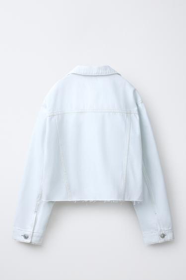 VESTE EN JEAN COURTE - Bleuté de Zara - Image 1