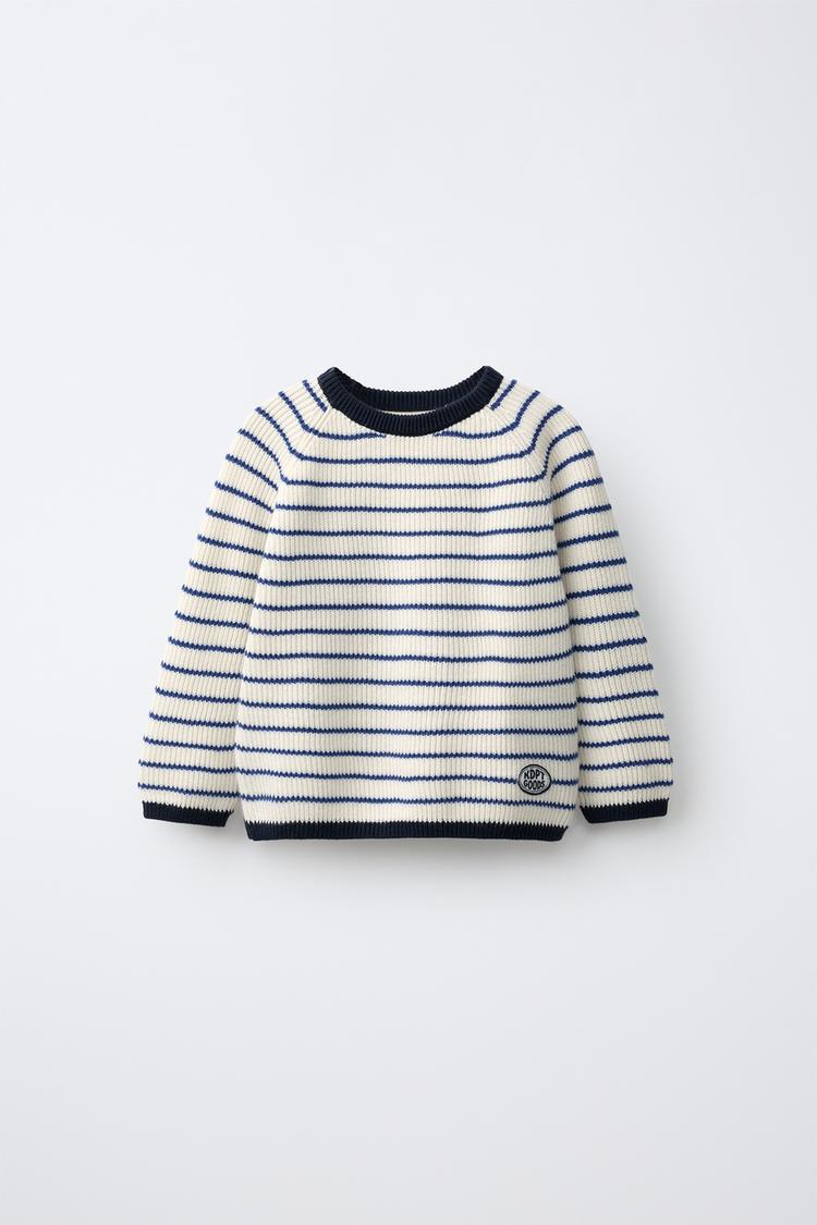 PLAIN KNIT JACKET — Blue