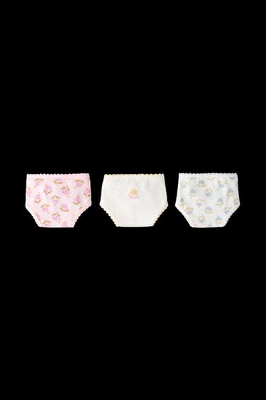 2-6 AÑOS/ PACK TRES BRAGUITAS BOHO - Multicolor de Zara - Imagen 0