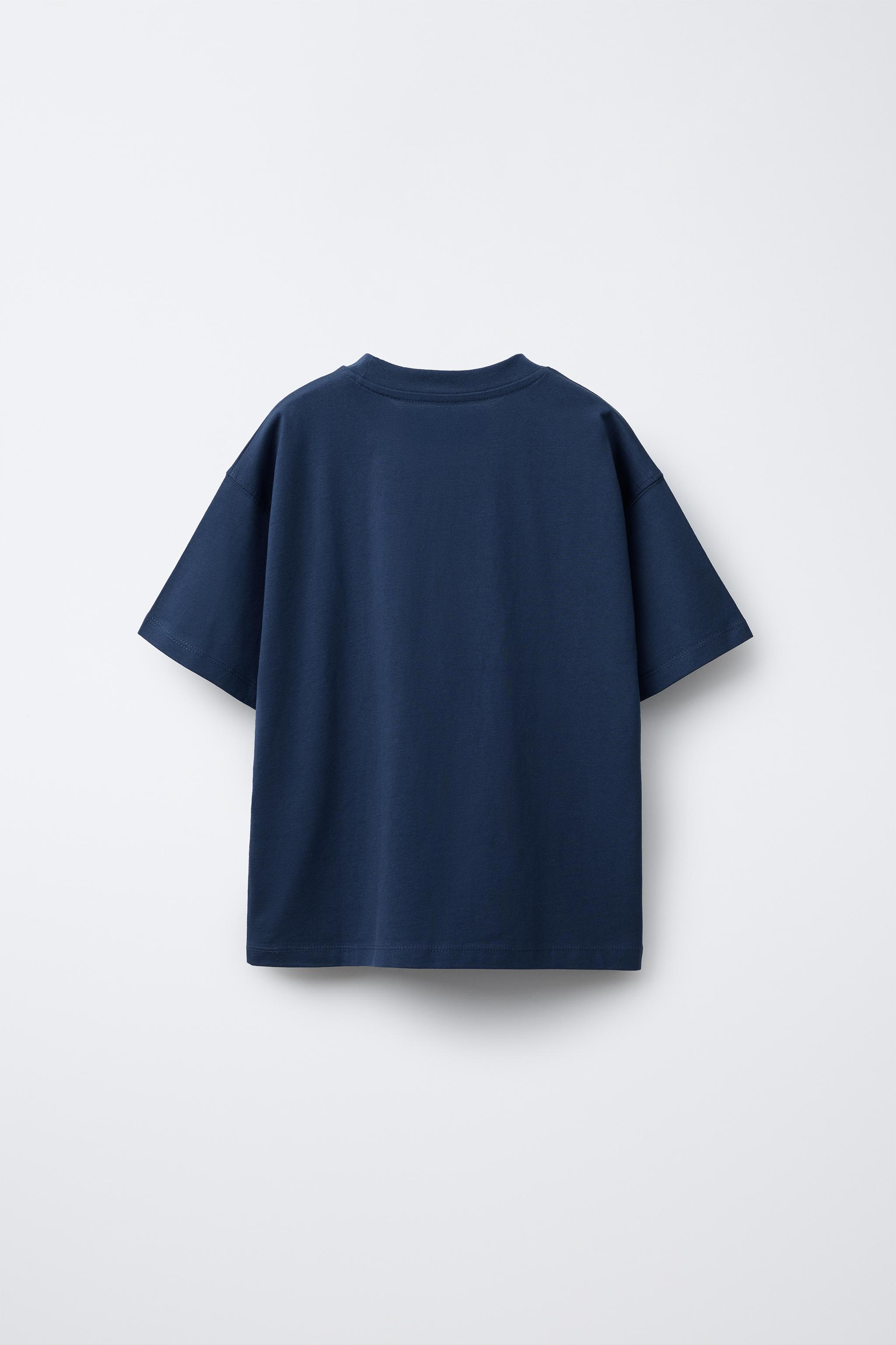 ★ドイツ発*ZARA*新作*リネンコットンTシャツ/NAVY★ ☆ドイツ発*ZARA*新作*リネンコットンTシャツ/NAVY☆ (ZARA/T