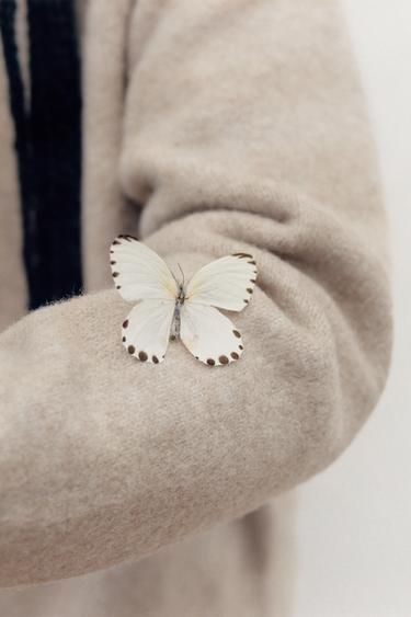 PLAIN KNIT JUMPER - camel by Zara