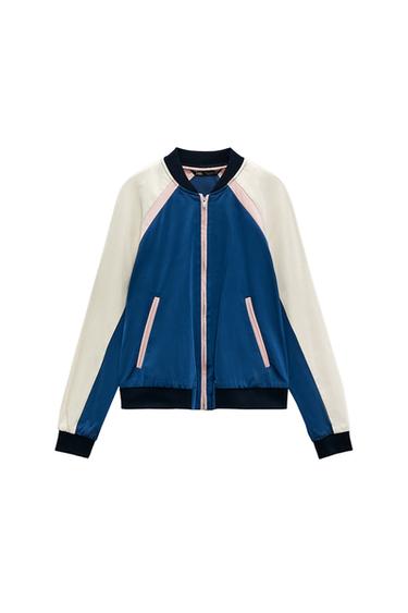 GLOSSY BOMBER JACKET