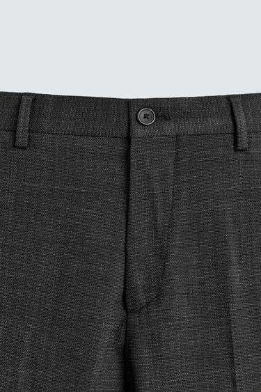 PANTALON DE COSTUME STRUCTURÉ - Gris anthracite de Zara - Image 7