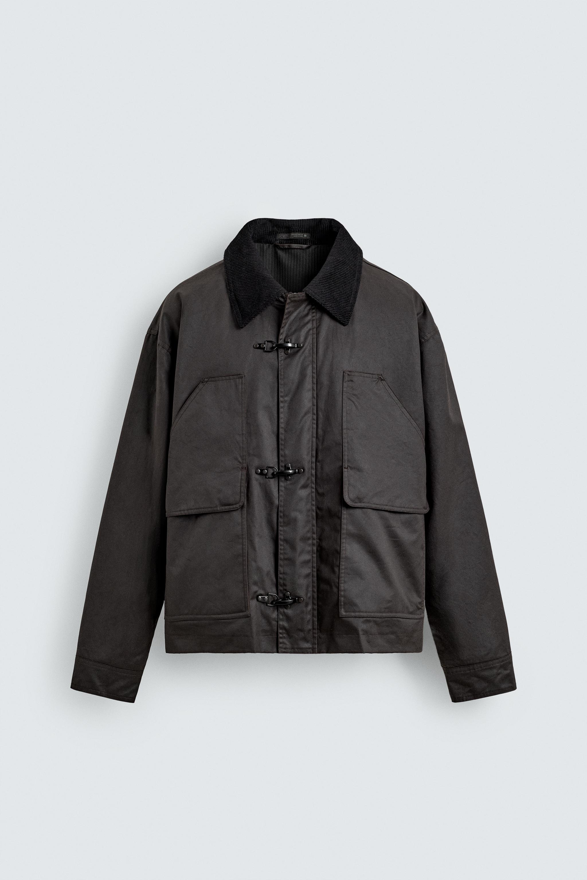 BLOUSON FINI CIRÉ À COL BIMATIÈRE