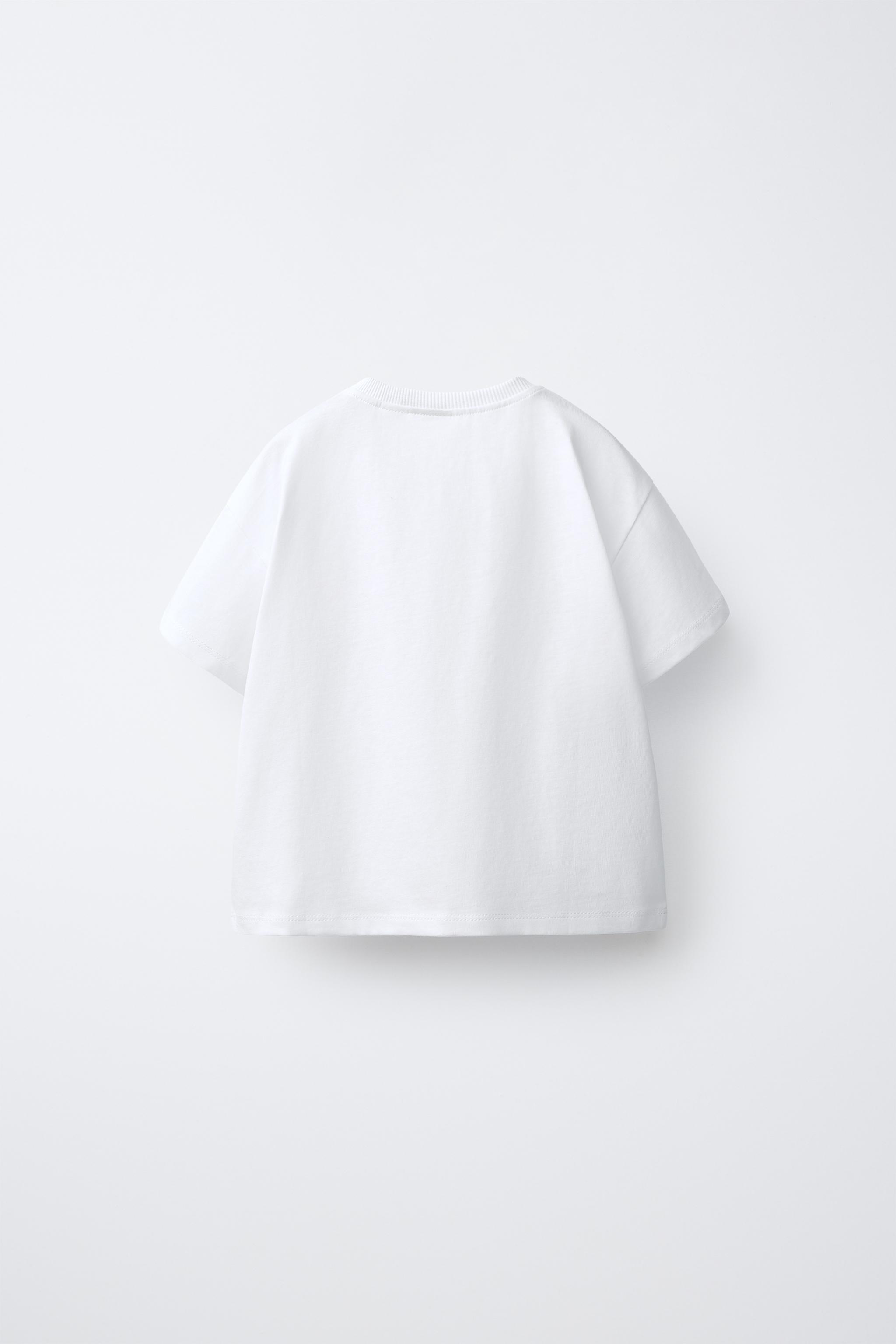 CROCHET CHERRY POCKET T-SHIRT — White