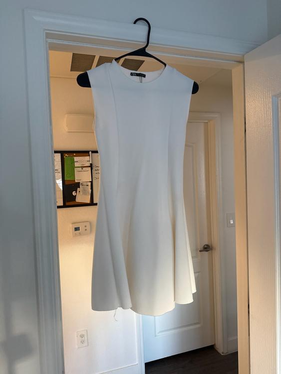 STRETCH KNIT SKATER DRESS SECOND HAND