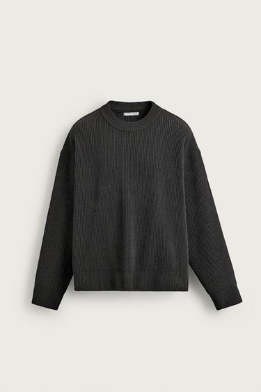 JERSEY ESTRUCTURA CHENILLA - Gris de Zara