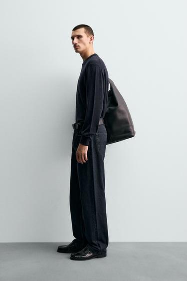 100% WOOL SWEATER - Navy blue by Zara - Image 3
