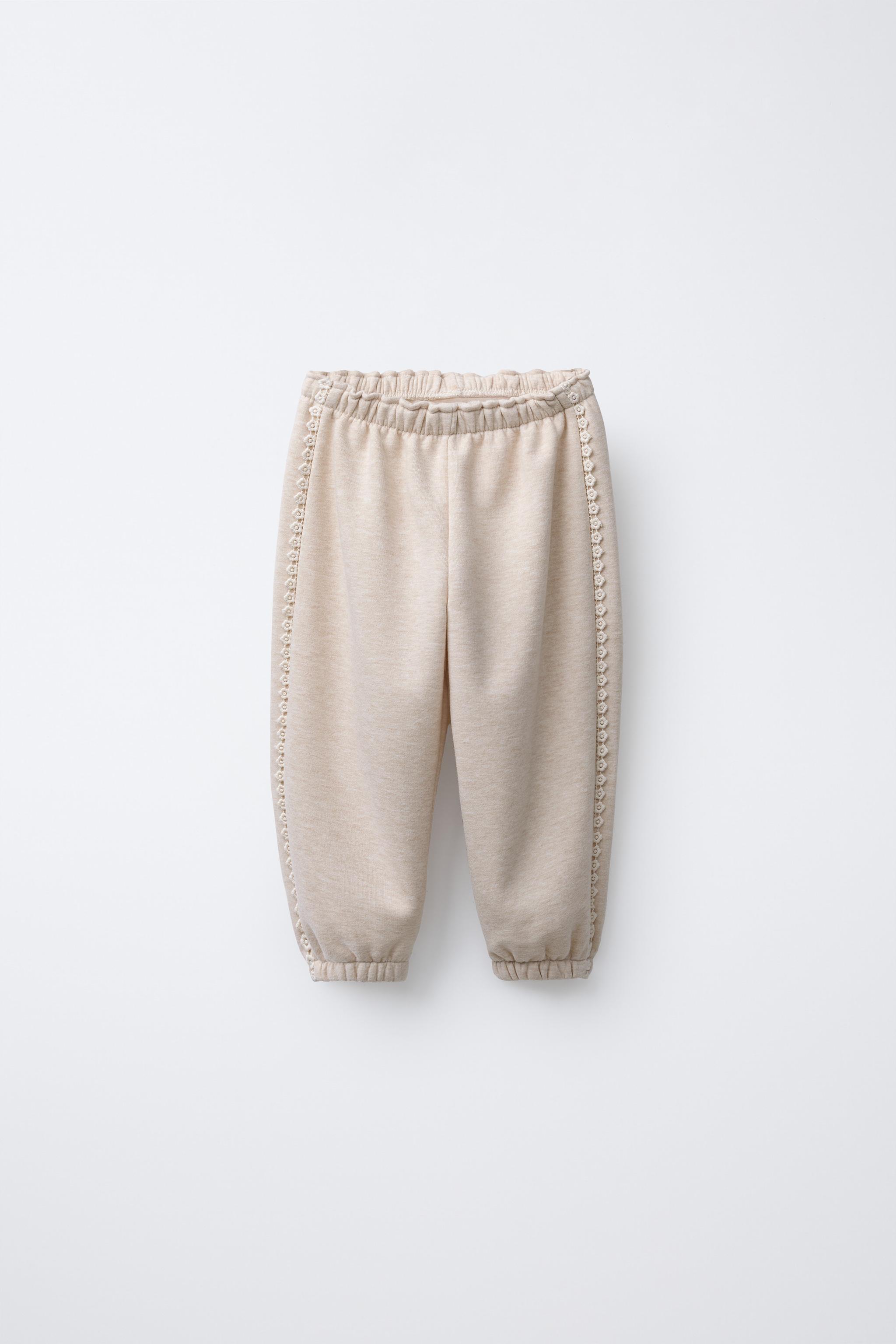LACE FLORAL JOGGER PANTS