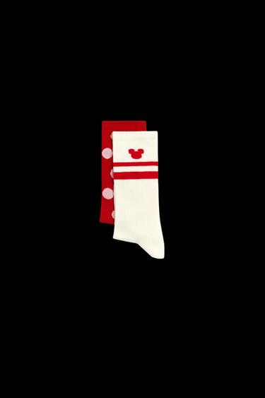 Zara 2-PACK OF LONG SOCKS HARRY LAMBERT FOR ZARA X DISNEY - Red