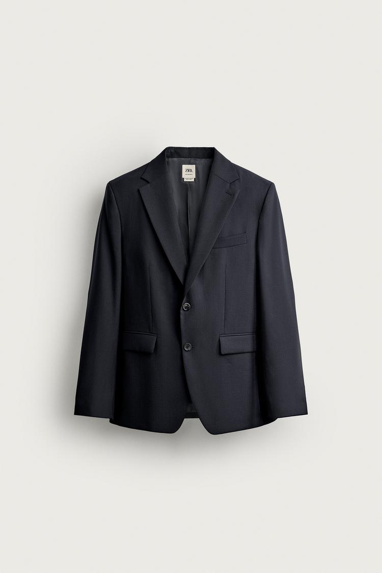 Blazer traje cuadros 100% lana