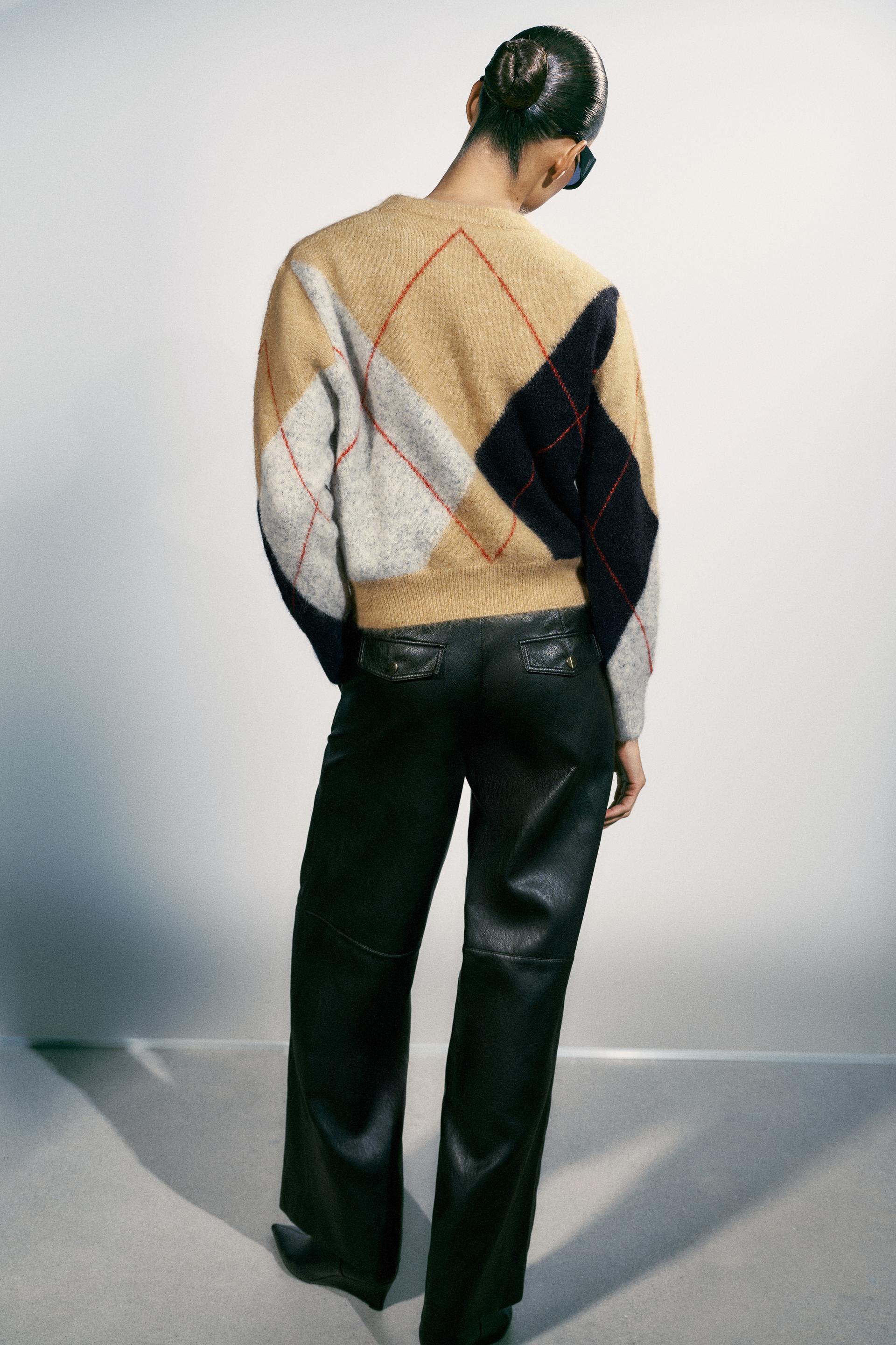 ARGYLE KNIT SWEATER thumbnail 5