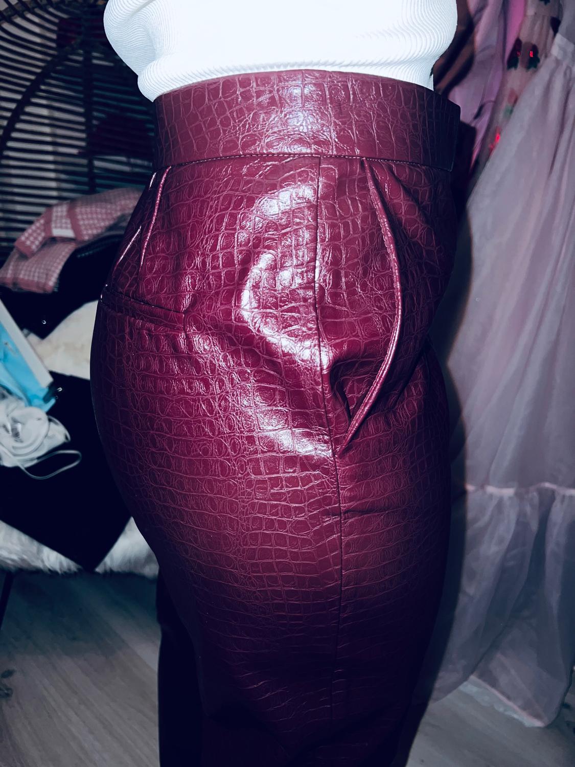 FAUX LEATHER TROUSERS - Image 5