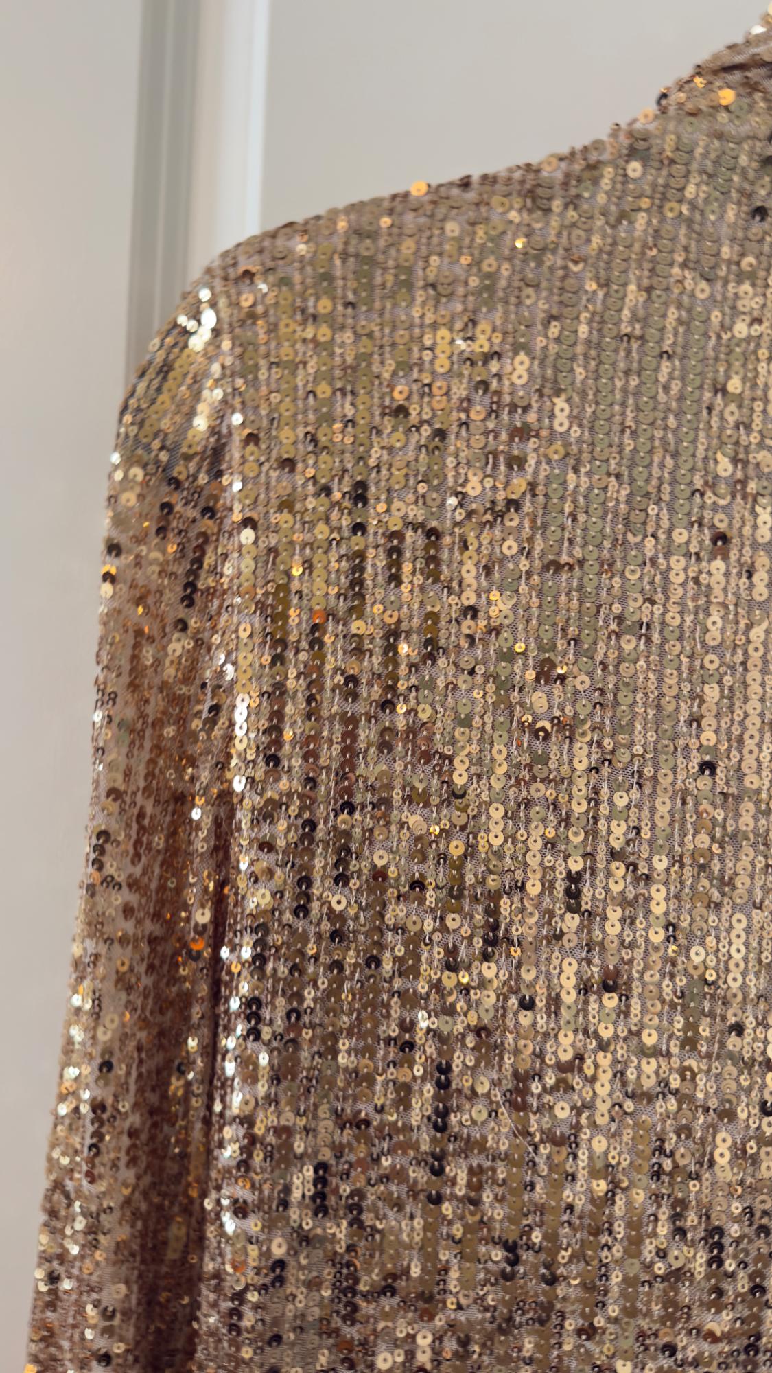SHORT SEQUIN DRESS - Image 4