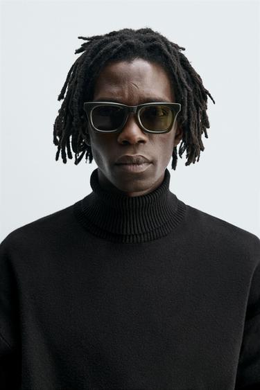 OVAL SUNGLASSES - Olive green by Zara - Image 0