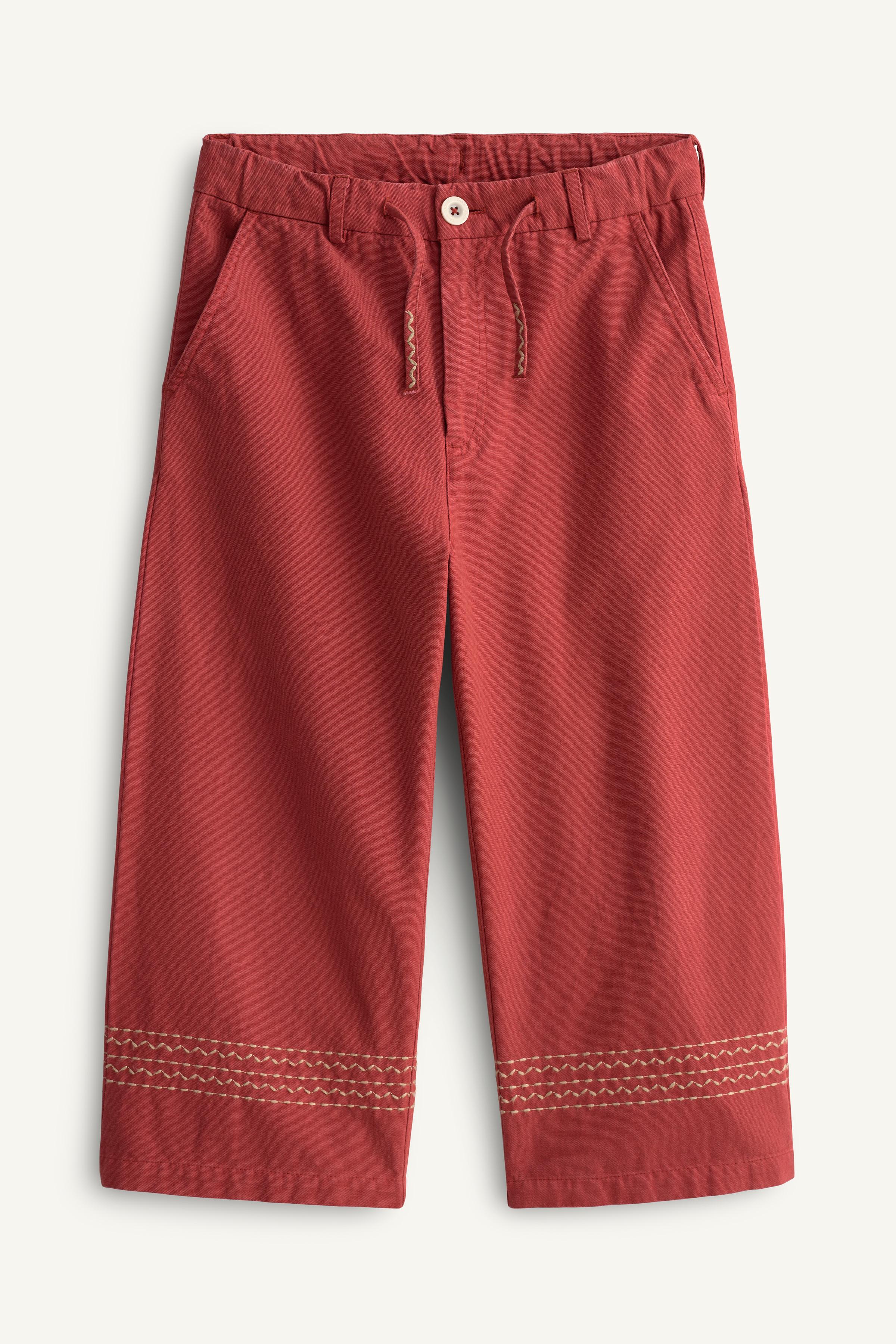 LIMITED EDITION STRAIGHT-LEG TOPSTITCH PANTS